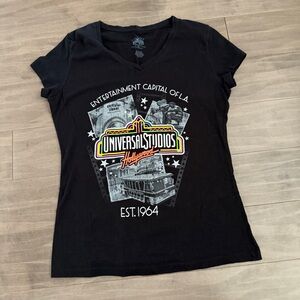 Universal Studios LA California Black Fitted Short Sleeve Tee XL Ladies